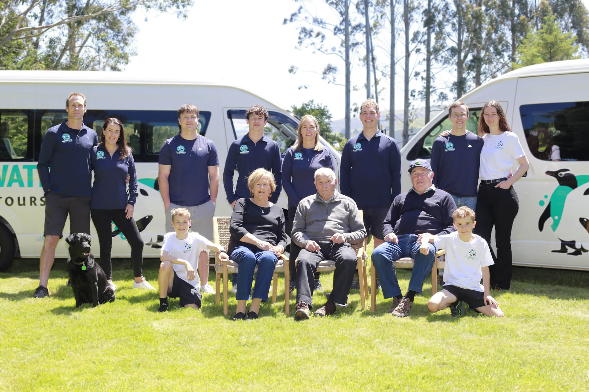 The Clearwater family of the Otago Peninsula.